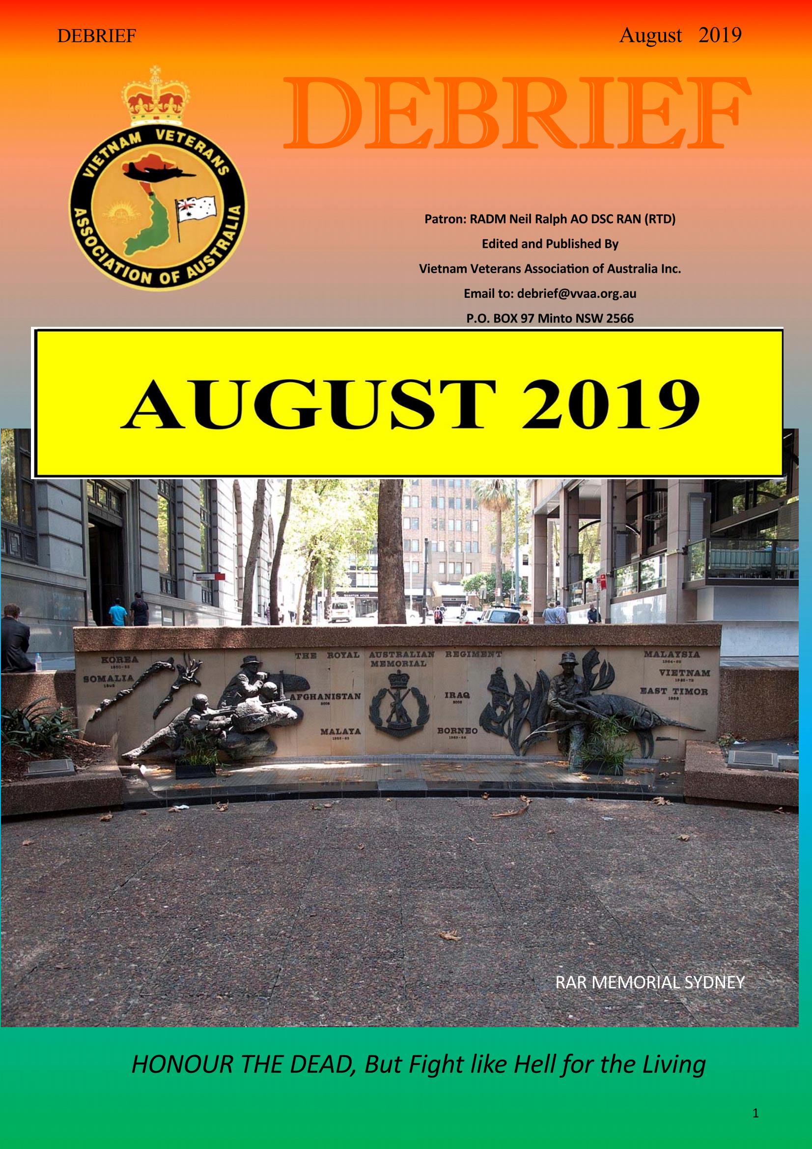 Debrief August 2019