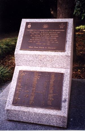 The Vietnam Memorial at North Terrace