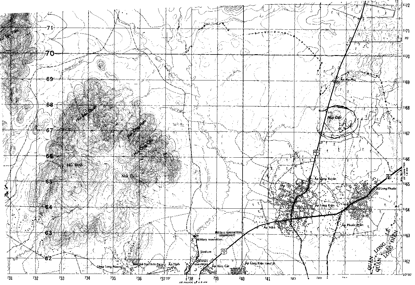 Nui Dat map (south)