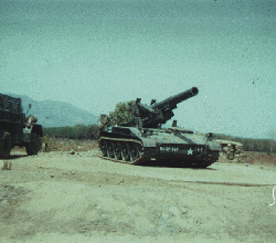 M110 self-propelled gun at Nui Dat
