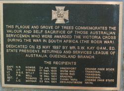 Boer War Plaque