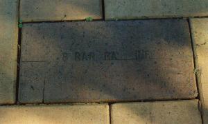 Brick stamped with 8 RAR unit name